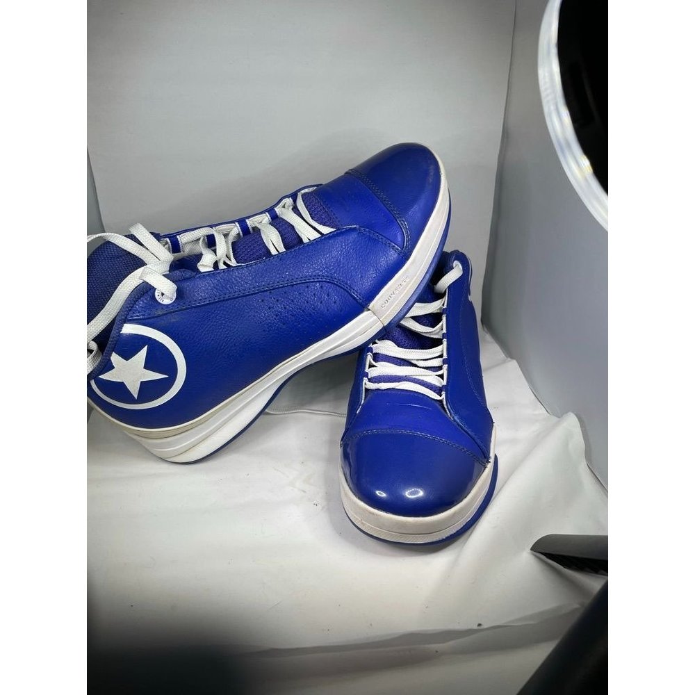 ⭐️⭐️Mens Converse. Blue, Leather, Basketball Shoe Size 12,    ⭐️⭐️